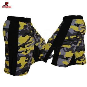 Shorts de boxe et de MMA pour hommes, unisexes, pour la gym et le jogging, imprimés en sérigraphie, extensibles, respirants, séchage rapide - Product Image 2