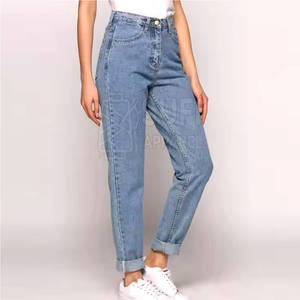 Pantalons en jean pour femmes, fabrication en usine, vente chaude, hiver, devant plat, vente en gros, 100% coton, écologique, respirant, haute qualité - Product Image 1