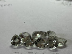 Pierres précieuses en améthyste verte menthe facettées de forme cœur naturelle, taille de 8x6 mm à 14x13 mm, clarté VS-SI, 8 pièces, 21,76 carats - Product Image 2