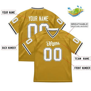 OEM Vente en gros Polyester de haute qualité Sublimation logo personnalisé Maillot vierge Derniers modèles pour hommes Uniforme de football américain - Product Image 2