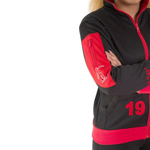 Fraternité sororité personnalisé écologique sweat à fermeture éclair respirant hiver échauffement veste de survêtement conception brodée en gros - Product Image 3