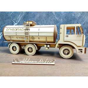 Remorque porte-vin avec verres et boîte décorative en bois - Product Image 2