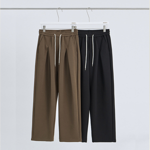 Otoño nuevos pantalones casuales colgantes sueltos de alta calidad al por mayor personalizados para hombres con pantalones con cordones - Product Image 6
