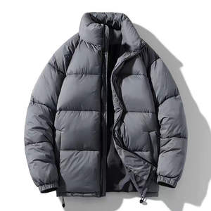 Vente en gros 2026 Veste matelassée légère sur mesure pour homme avec logo personnalisé OEM, capuche surdimensionnée, col montant, vêtements d'hiver chauffants - Product Image 3