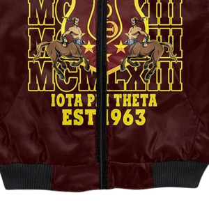 Veste en satin grecque de la fraternité Iota Phi Theta 1963, brodée, veste universitaire, bomber de qualité supérieure - Product Image 5