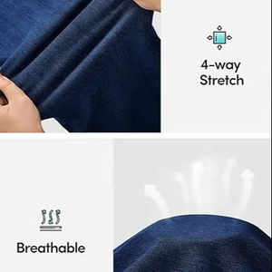 Leggings en denim à motifs taille haute Ultra doux pour femmes sans couture Spandex Nylon respirant Fitness Sportswear décontracté taille XL - Product Image 6