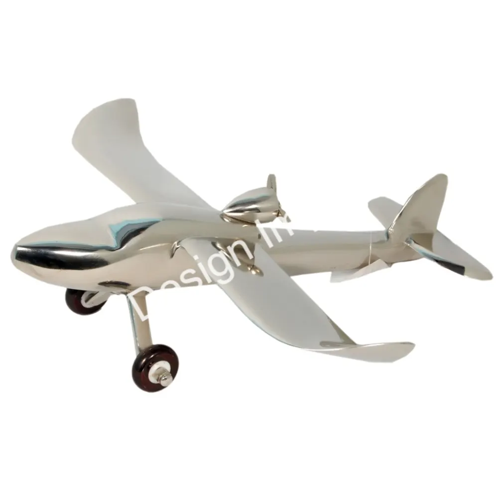 Premium sınıf uçak modeli dekoratif çok kaliteli Metal uçak ve uçak baz standı ile masa süsü nesne satış