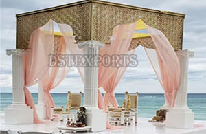 Mandap Marroquí para Bodas al Aire Libre, Estructura de Metal con Tallado a Mano y Corte Láser, Decoración para Eventos en Australia - Product Image 4