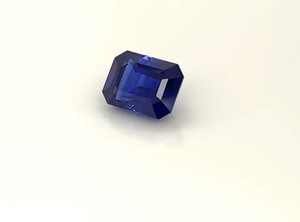 Saphir bleu royal naturel certifié GRS, taille octogonale facettée, traité thermiquement, pierre précieuse de 8x12 mm pour la fabrication de bijoux - Product Image 3