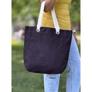 Bolsa de Mano de Algodón para Viajeros de US Bags con Asa Larga, Impresión Ecológica para Uso Diario y Publicidad - Product Image 2