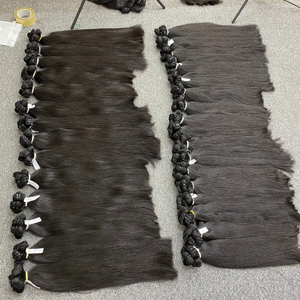 Extension de tissage de cheveux raides naturels bruts de cheveux vietnamiens couleur naturelle - Product Image 1