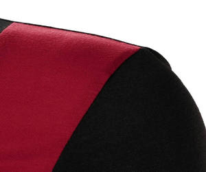 Fermeture éclair pour chemises à manches courtes, tissu jersey respirant, motif uni brodé, impression par décharge, style streetwear - Product Image 6