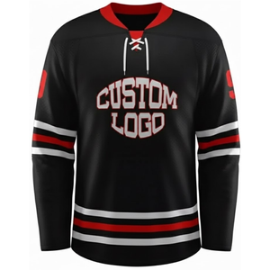 Maillots de hockey personnalisés en usine, style fan, haute qualité, écologiques, avec logo couleur personnalisé, respirants et à séchage rapide - Product Image 5