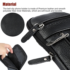 2025 <b>Men</b> Crazy Genuine Leather Slim Waist <b>Bag</b> Hiking <b>Shoulder</b> Daypack Crossbody Chest Sling <b>Bags</b> Leather Fanny Pack - Product Image 6