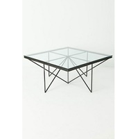 Mesa auxiliar, mesas auxiliares anidadas, línea de acento moderno, mesa lateral, forma rectangular con vidrio doble para restaurante, Hotel, banquete