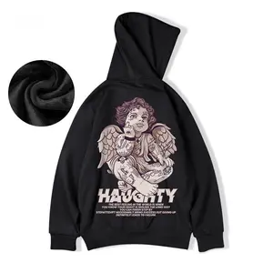 Fabricants pour les vêtements de douane Sweats à capuche unisexe Sweatshirts 100% coton Heavy Weight Puff Print Hoodie Men