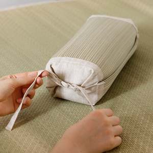 Almohada Cuadrada Japonesa Igusa Beige - Product Image 2