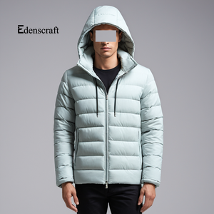 Veste à capuche pour homme 100% coton, légère, chaude, durable, respirante, vêtement d'extérieur d'hiver, écologique, coupe décontractée, streetwear - Product Image 4