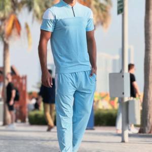 Nouveau design de corset de fitness deux pièces en molleton pour hommes, avec fermeture à glissière, logo personnalisé, survêtement uni pour adultes - Product Image 6