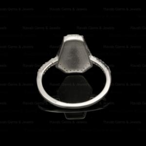 Bague semi-montée en argent sterling plaqué de qualité supérieure, 10x7mm, avec zircon en forme de poire, pour la création de bijoux DIY avec lait maternel - Product Image 5
