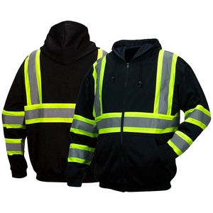 High Visibility <b>Reflective</b> Safety Winter Workwear <b>Jacket</b> <b>Men</b> Adjustable ANSI Class 2 Customized Logo - Product Image 3