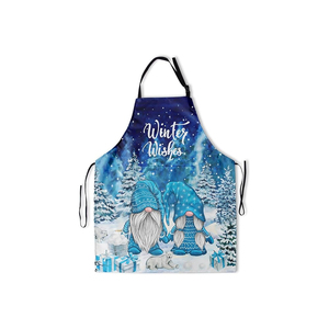 Delantal de chef de lino y algodón puro a precio de venta al por mayor elegante ajustable para uso doméstico en hoteles y restaurantes - Product Image 2