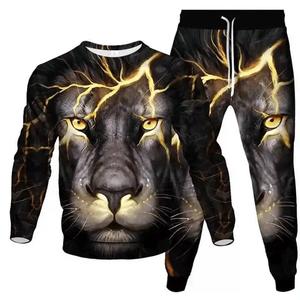 Men 450 Gsm Fleece Track Suit Front Zipper Full Sleeve Fleece Cotton Hooded Men Hoodie Tracksuit <b>Sweatshirt</b> Sweatpants hoodies - Product Image 3