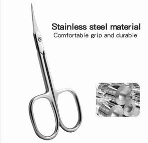 Personnalisation en gros conception privée nouveau professionnel beauté ongles maquillage bâton verre ongles ventilateur ciseaux pour manucure pédicure - Product Image 4