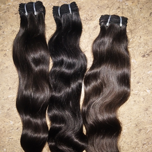 Vente en gros d'extensions de cheveux brésiliens vierges non transformés de haute qualité 8 "28" 30 "trame de cheveux Remy indienne vague de dentelle vagues naturelles - Product Image 1