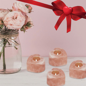 Artesanía natural orgánica Himalayan Pink Salt Rock Portavelas Decoración interior Regalo - Product Image 6