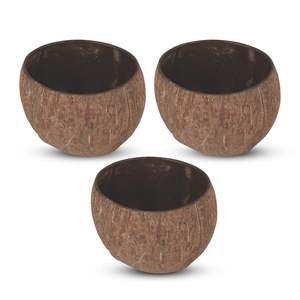 ชามกะลามะพร้าวทำมือ งานฝีมือธรรมชาติ  ชามเปลือกมะพร้าวแห้ง  ชามธรรมชาติ  ขายส่ง  ภาชนะบนโต๊ะอาหารที่ยั่งยืน - Product Image 6