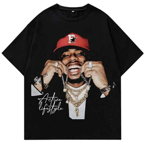 Camisetas de Manga Corta para Hombre 2023, Corte Regular, Alta Calidad, 100% Algodón, Transpirables, Secado Rápido, 220 Gramos, Servicios OEM - Product Image 1