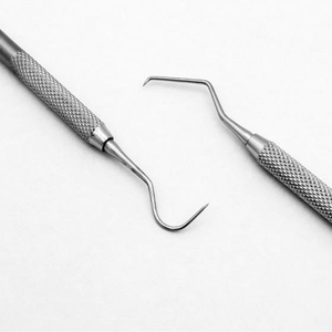 Exploradores Dentales PISSCO de Doble Punta, Explorador Dental de Acero Inoxidable, Instrumento de Diagnóstico Dental, 2 Piezas - Product Image 1