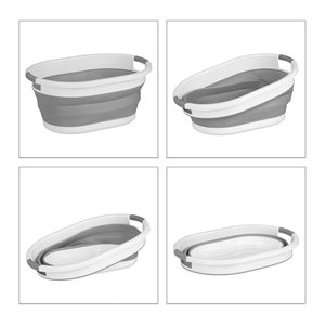 Panier à linge pliable durable 24L en PP+TPR, multifonctionnel, pour le <span class=keywords><strong>camping</strong></span>, les voyages, la salle de bain, OEM ODM - Product Image 2
