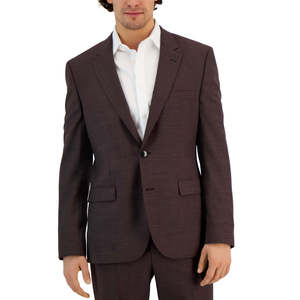 Giacca Rossa Hugo Boss da Uomo Modern Fit Super Flex Taglia 42 in Velluto - Blazer e Gilet Elegante Stile Ufficio - Product Image 1