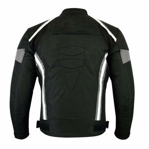 Chaqueta de moto textil de cuero blanco impermeable para hombre al por mayor 2025 chaqueta de cuero de moto de la mejor calidad con logotipo personalizado - Product Image 6