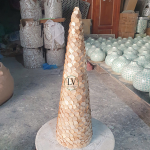 High End Eye-catching Capiz Shell Christmas Tree Decoration Christmas <b>Table</b> Decoration Made in Vietnam - Product Image 4