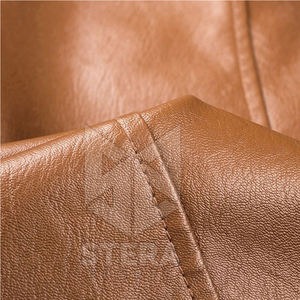 แจ็คเก็ตหนังผู้ชายขายดี คอตั้ง หนังวัว กันน้ำ ระบายอากาศได้ดี เป็นมิตรกับสิ่งแวดล้อม ดีไซน์ลำลอง - Product Image 5