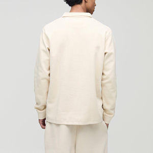 Camiseta Polo Deportiva Ajustada para Hombre al por Mayor, 100% Algodón, Color Sólido, Logotipo Personalizado, Transpirable, Manga Corta, Informal - Product Image 2