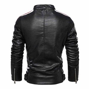 Latest Design Men's Winter Warm Hooded Stand Collar Jacket Breathable Leather Canvas Fabric Material for Adults - Product Image 2