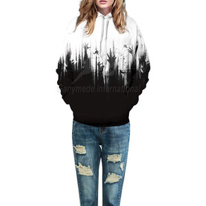 Sweats à capuche légers imprimés sur toute la surface, sweats à capuche imprimés intégralement à la mode pour tous les jours - Product Image 2
