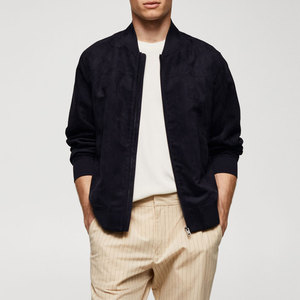 Logo personnalisé imprimé hiver hommes veste en daim col montant respirant imperméable haute rue style décontracté à la mode tenue - Product Image 2