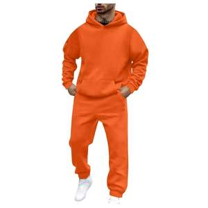 Survêtement à capuche pour homme pullover sweat jogging pantalon ensemble 2 pièces survêtement - Product Image 6