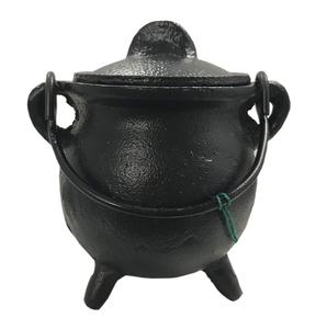 Grossiste Brûleur chaudron en fonte Finition noire Idéal pour la maison et la décoration festive Design avec finition peinte Design - Product Image 2