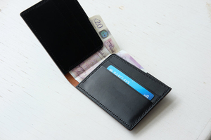 Cartera Bifold Portátil Vintage de Cuero Vacuno Crazy Horse Marrón para Hombre con Monedero y Cierre Abierto LBW-0198 - Product Image 4