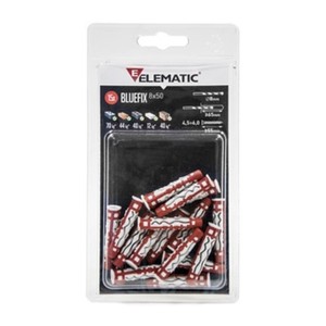 Elematic Blister Tassello Bluefix 6 Con Vite 15 Pezzi - Product Image 1