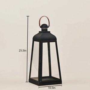 Farol de Metal de Diseño Moderno para un Estilo de Hogar Contemporáneo que Agrega Encanto Minimalista y un Toque Decorativo de Iluminación - Product Image 2