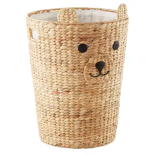 ANIMAL BEAR SHAPE CUSTOMIZABLE SHAPE WATER HYACINTH SEAGRASS STORAGE BASKET CAT NEST PET BED! HIGH QUALITY BEST SELLING