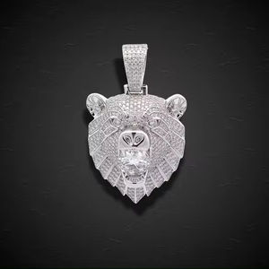 Colgante de Diamante Hip Hop con Moissanita Hermosa, Engaste de Bisel con Tecnología de Incrustación en Plata de Ley 925, el Mejor Regalo para Hombres y Mujeres, VVS Iced - Product Image 1