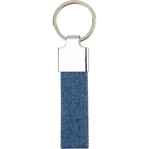 Portachiavi in Denim Personalizzato Enzi e Moschettone, Gadget Promozionali Personalizzati - Product Image 2